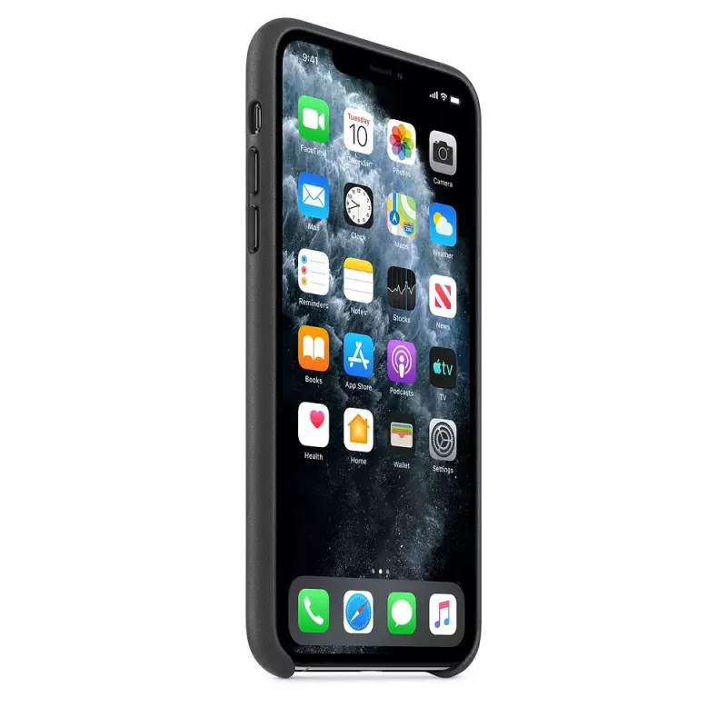 Cover Apple iPhone 11 Pro Max Leather Case Black