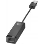 HP USB 3.0 to Gigabit LAN Adapter, RJ-45, USB 2.0 Type-A, Black