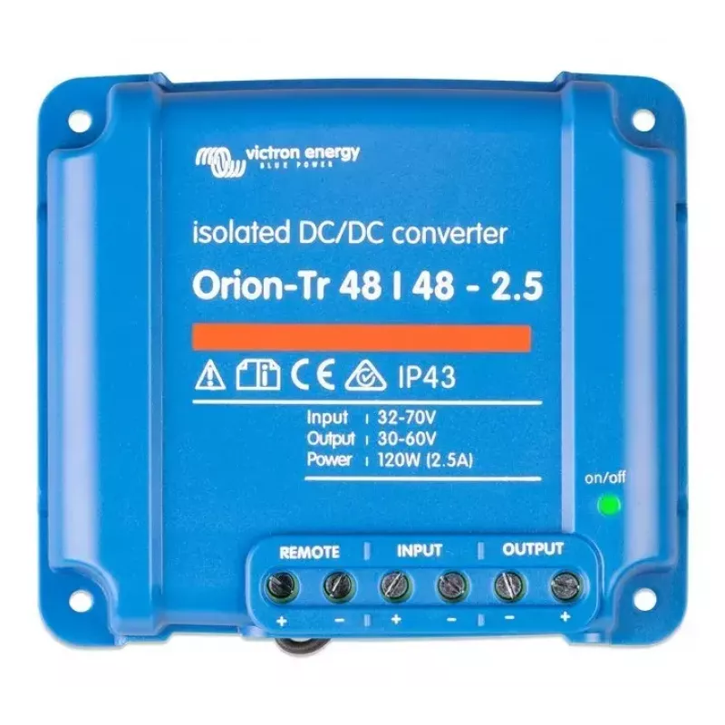 DC-DC converter Victron Energy Orion-Tr 48/48-2.5A 120 W — isolated 48 V to 48.2 V