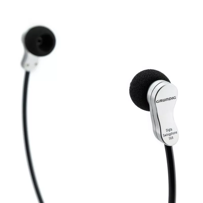 Grundig Swingphone 568 Headphones Wired Under-chin Black, Silver