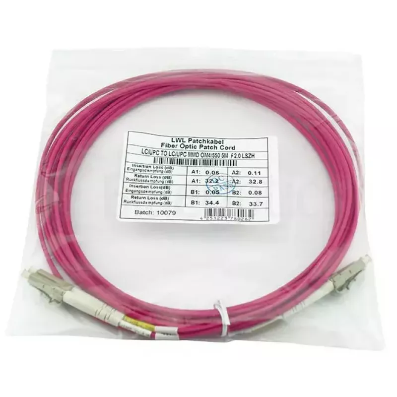 BlueOptics QK733A-BO InfiniBand fibre optic cable 2 m 2x LC Violet