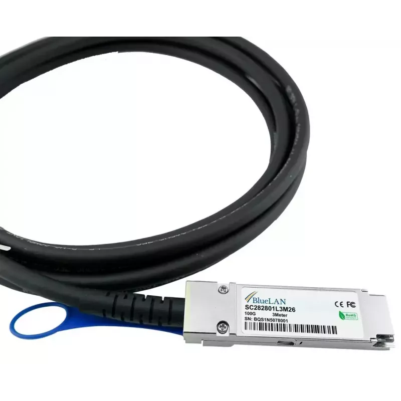 InfiniBand/fibre optic cable BlueOptics QSFP28-DAC-2M-PS-BL 2m Male/Male