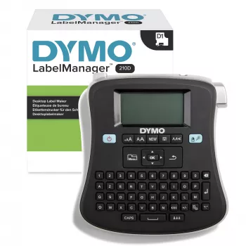 DYMO LabelManager ® ™ 210D - AZY, AZERTY, D1, Thermal transfer, 180 x 180 DPI, 12 mm/sec, Black, Silver