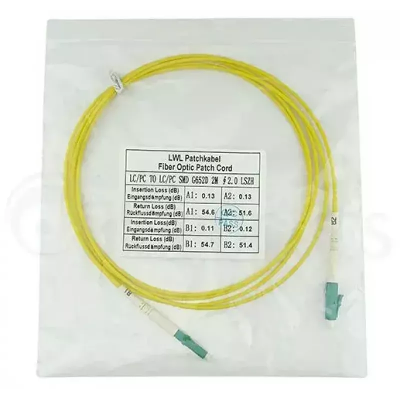 BlueOptics SFP2121BU3MM InfiniBand fibre optic cable 3 m LC Yellow