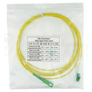 Fibre optic cable BlueOptics SFP2122BU20MM LC SC G.657.A1 20 m Yellow