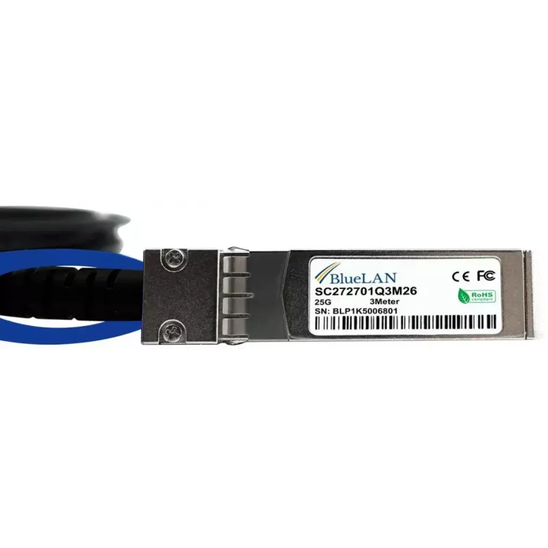 InfiniBand/fibre optic cable BlueOptics SFP-25G-C50CM 0.5 m SFP28 Black