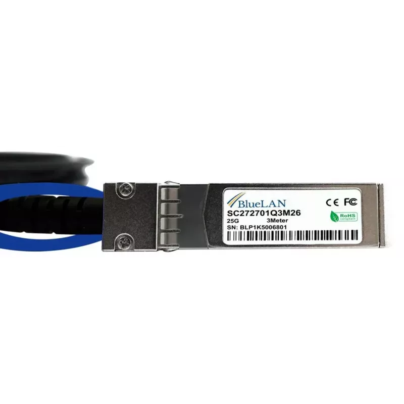SFP28 DAC Cable BlueOptics SFP28-DAC-0.5M-AT-BL 0.5m Male/Male