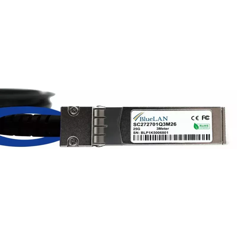 SFP28 DAC Cable BlueOptics SFP28-DAC-3M-HU 3m Male Connector