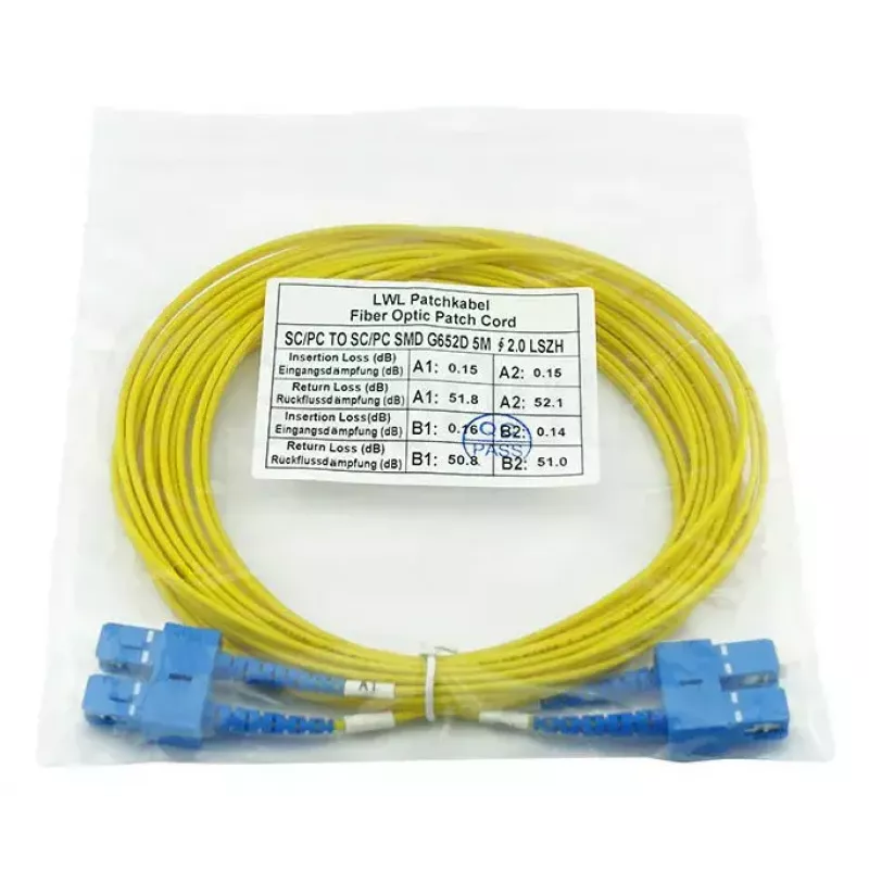 BlueOptics SFP3232BU20MK InfiniBand Fibre Optic Cable 20 m SC Yellow
