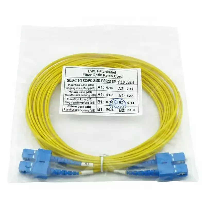 BlueOptics SFP3232BU50MK InfiniBand Fibre Optic Cable 50m SC Yellow