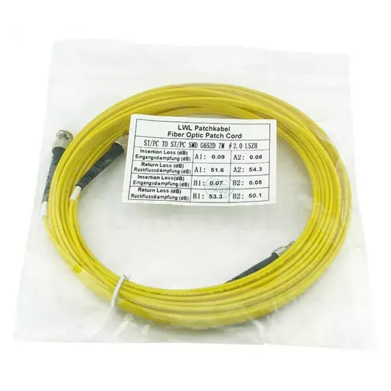 BlueOptics SFP3333BU2MK InfiniBand fibre optic cable 2 m ST Yellow