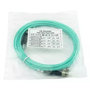 BlueOptics SFP3333EU50MK InfiniBand fibre optic cable 50 m ST Aqua