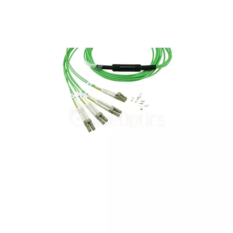 Fibre optic cable BlueOptics SFP5141GU1MKB MPO 4x LC OM5 1 m Lime