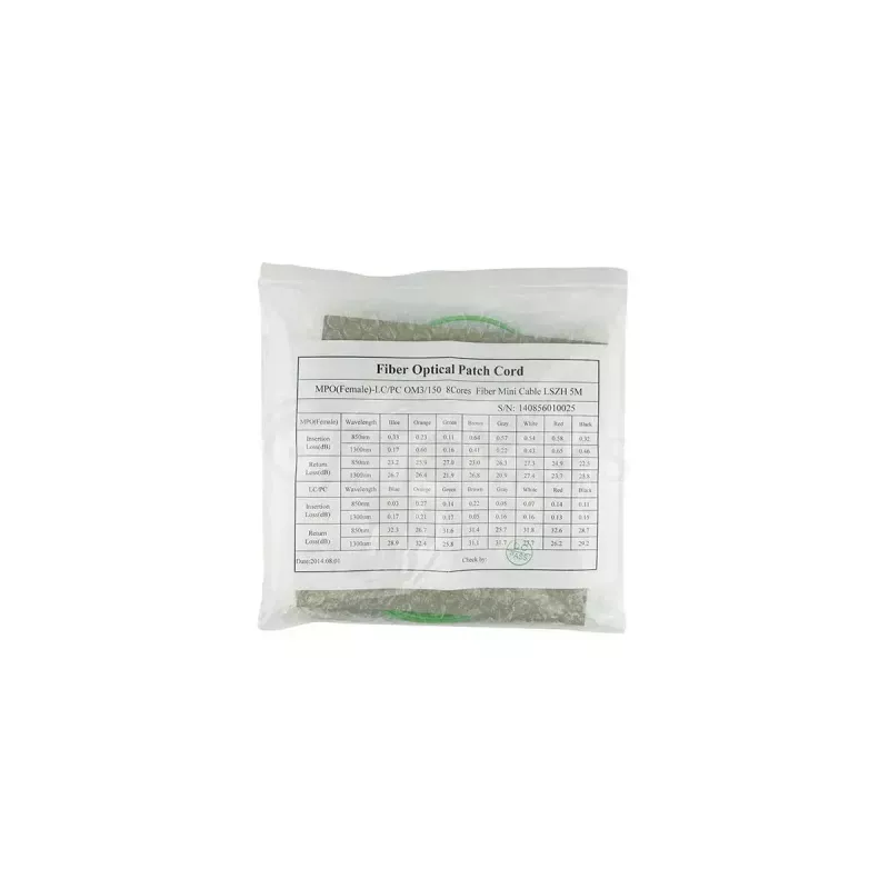 Fibre optic cable BlueOptics SFP5141GU3MKB MPO 4x LC OM5 3 m Lime