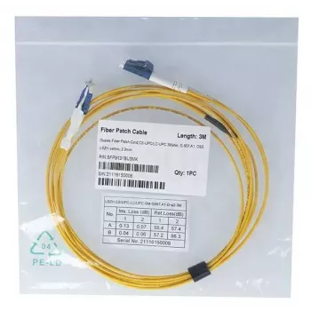 Fibre optic cable BlueOptics SFP9131BU1MK CS LC OS2 1 m Yellow