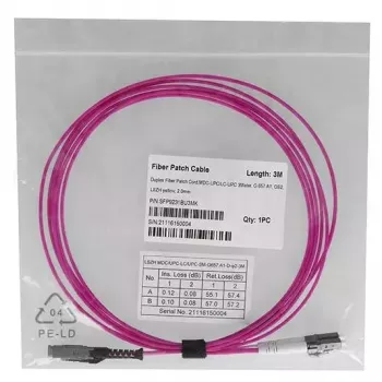 Fibre optic cable BlueOptics SFP9231FU10MK MDC LC OM4 10 m Magenta