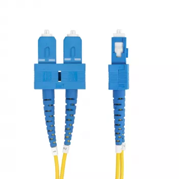 StarTech.com 2m (6.6ft) SC to SC (UPC) OS2 Single Mode Duplex Fiber Optic Cable, 9/125µm, 40G/100G Zipcord, Bend Insensitive, Low Insertion Loss - LSZH Fiber Jumper Cord