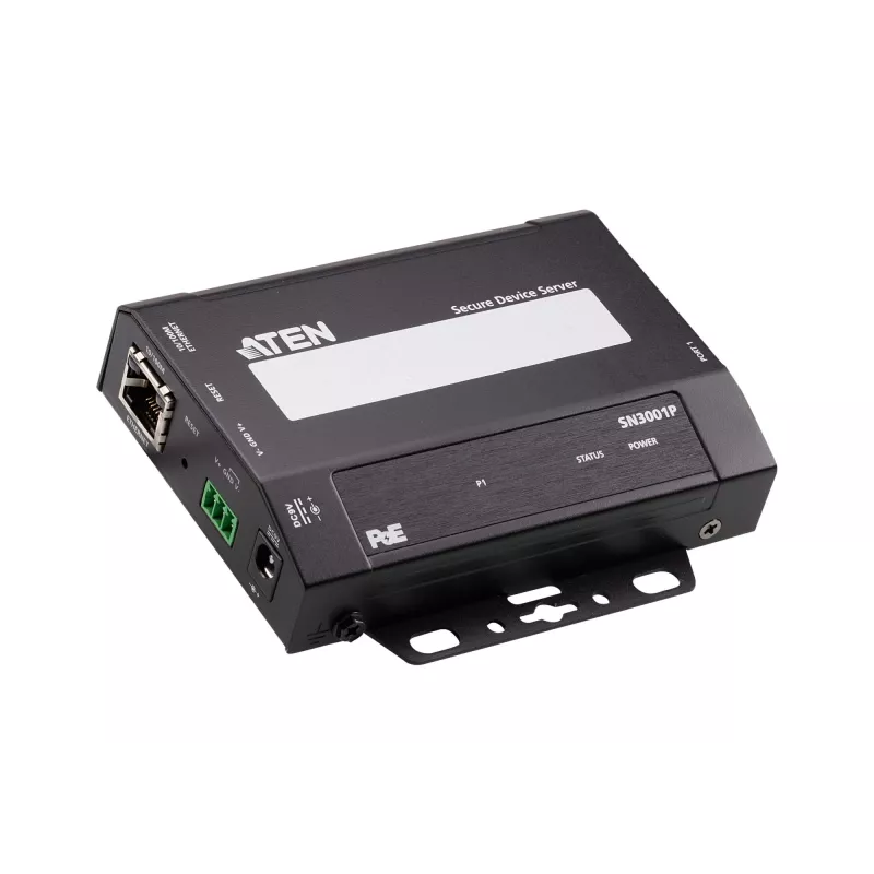 ATEN 1-Port RS-232 Secure Device Server with PoE, 10/100Base-T(X), 210 g