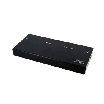 StarTech.com 2 Port DVI Video Splitter with Audio, DVI, 2x DVI, 1920 x 1200 pixels, Black, Aluminium, 10 m