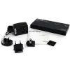 StarTech.com 2 Port DVI Video Splitter with Audio, DVI, 2x DVI, 1920 x 1200 pixels, Black, Aluminium, 10 m