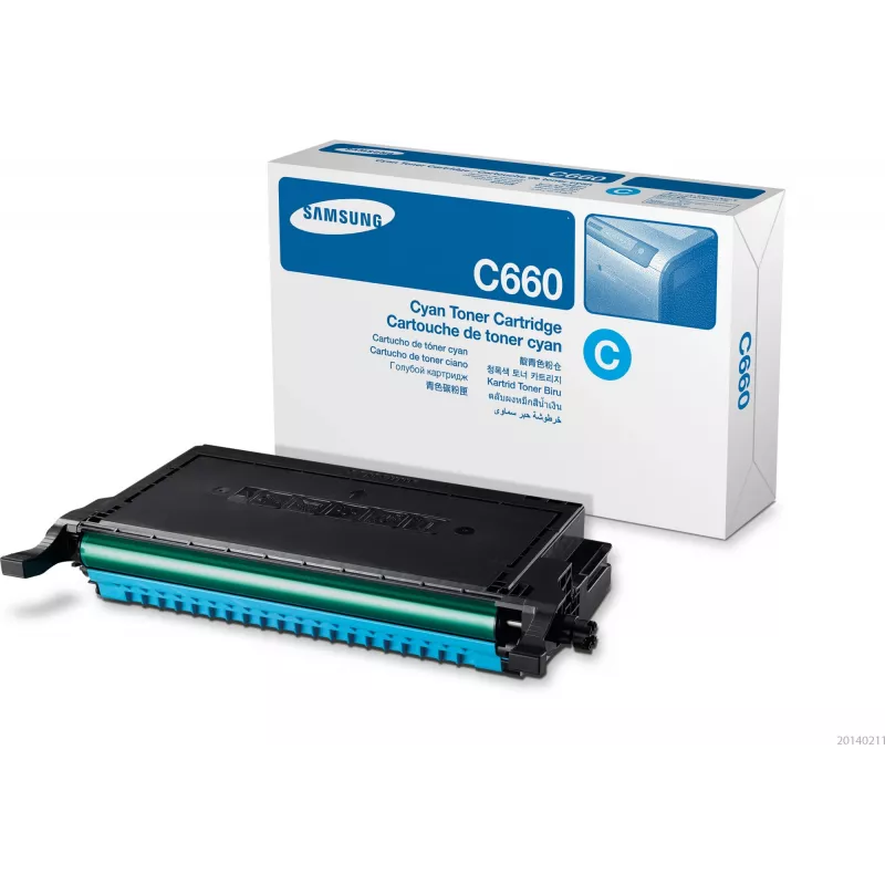 Samsung CLP-C660B High Yield Cyan Toner Cartridge, 2000 pages, Cyan, 1 pc(s)