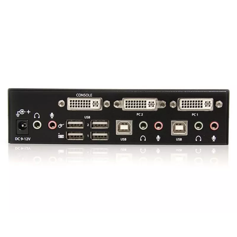 StarTech.com 2 Port DVI USB KVM Switch with Audio and USB 2.0 Hub