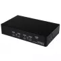 StarTech.com 4 Port USB DisplayPort KVM Switch with Audio, 3840 x 2400 pixels, Black