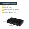 StarTech.com 4 Port USB DisplayPort KVM Switch with Audio, 3840 x 2400 pixels, Black