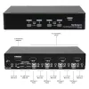 StarTech.com 4 Port USB DisplayPort KVM Switch with Audio, 3840 x 2400 pixels, Black