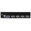 StarTech.com 4 Port 1U Rackmount USB KVM Switch with OSD, 1920 x 1440 pixels, Rack mounting, 5.4 W, 1U, Black