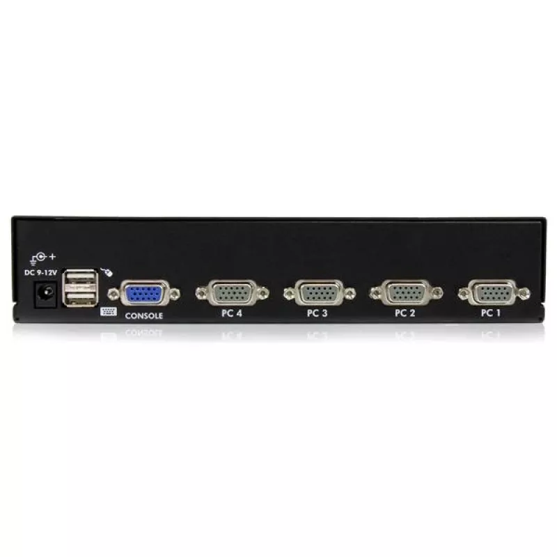 StarTech.com 4 Port 1U Rackmount USB KVM Switch with OSD, 1920 x 1440 pixels, Rack mounting, 5.4 W, 1U, Black