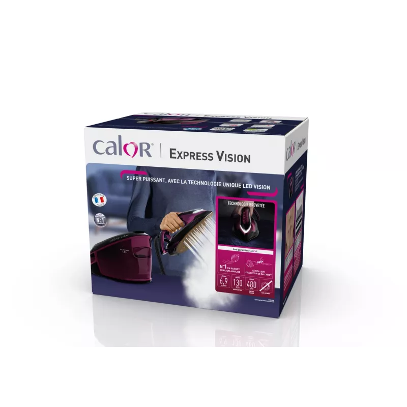 Tefal Express Vision SV8152 2800 W 1.8 L Durilium AirGlide Autoclean soleplate Purple, Black