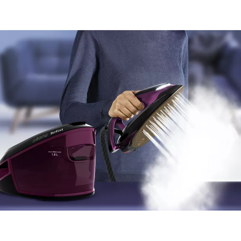 Tefal Express Vision SV8152 2800 W 1.8 L Durilium AirGlide Autoclean soleplate Purple, Black