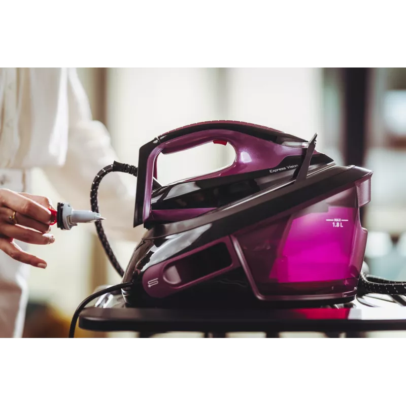 Tefal Express Vision SV8152 2800 W 1.8 L Durilium AirGlide Autoclean soleplate Purple, Black