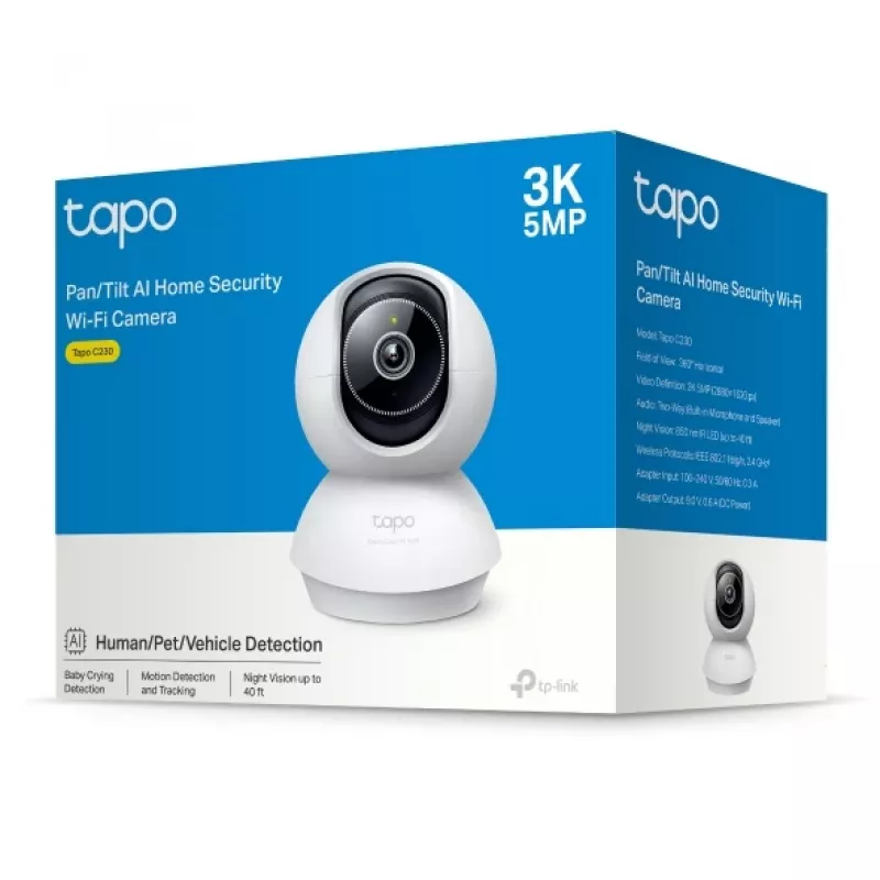 TP-Link Tapo C230(EU) Bulb IP security camera Indoor 2880 x 1620 pixels Desk