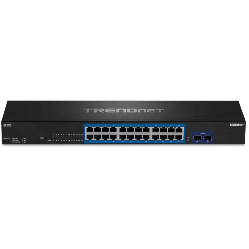 Switch Trendnet TEG-30262 v1.0R Gigabit Ethernet 24 Ports 1U Black