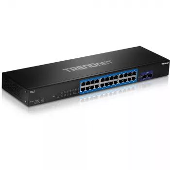 Switch Trendnet TEG-30262 v1.0R Gigabit Ethernet 24 Ports 1U Black