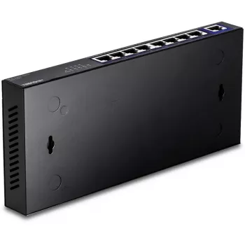 TRENDnet TEG-S591 unmanaged 8-port 2.5G Ethernet switch, 100/1000/2500, 60 Gbit/s, MAC table 4000, wall-mountable