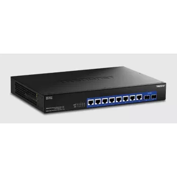 Unmanaged Switch Trendnet TEG-S7102 10G Ethernet 8 Ports Black