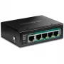 Network switch TRENDnet TI-B541 Unmanaged 5-port Gigabit Ethernet (10/100/1000) with PoE, black