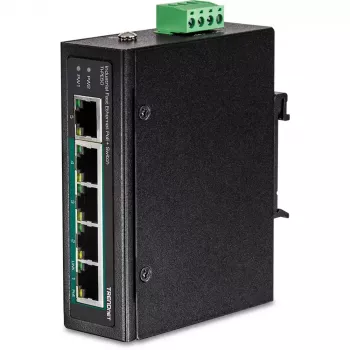 Unmanaged Switch Trendnet TI-PE50 Power over Ethernet Black