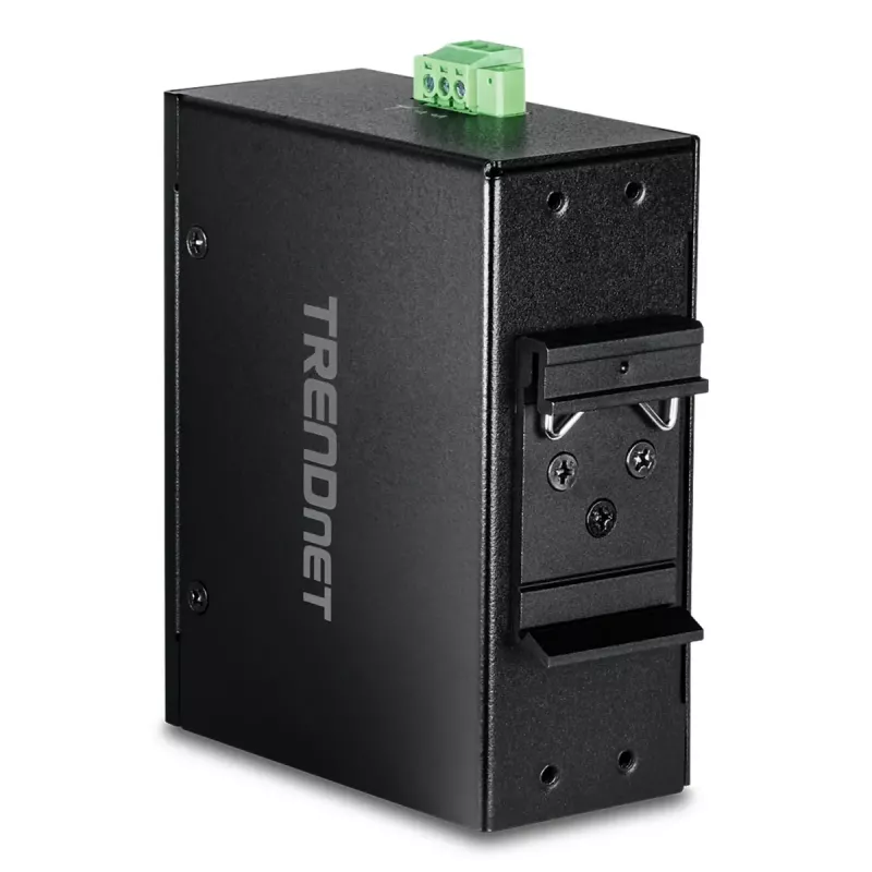 Unmanaged Fast Ethernet PoE Switch TRENDnet TI-PELC80 — 8x 10/100 Mbps RJ-45, IEEE 802.3af/at, 48–56V DC, wall-mountable