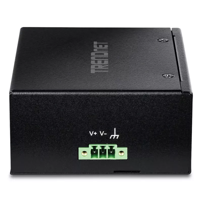 Unmanaged Fast Ethernet PoE Switch TRENDnet TI-PELC80 — 8x 10/100 Mbps RJ-45, IEEE 802.3af/at, 48–56V DC, wall-mountable