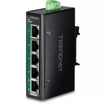 TRENDnet TI-PGLC50 Industrial Unmanaged 5-Port Gigabit Ethernet PoE+ Switch