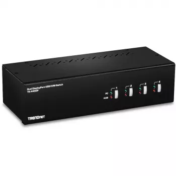 KVM switch Trendnet TK-440DP Black Silver