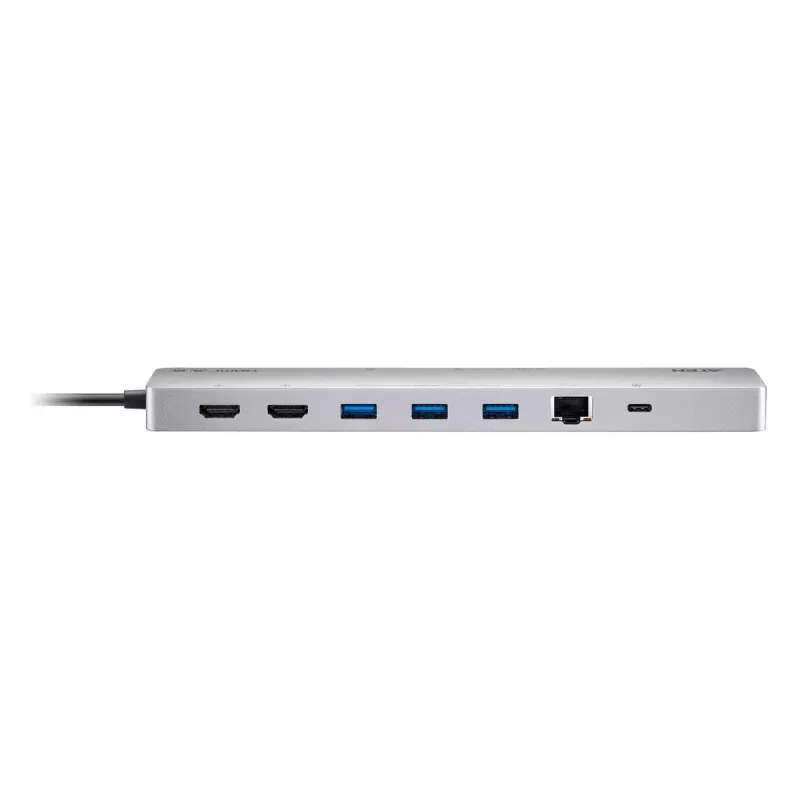 USB Hub ATEN UH3240 Type-C Silver 3.5mm HDMI RJ-45 USB 3.2