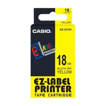 Label-making tape Casio XR-18YW1 Black on yellow