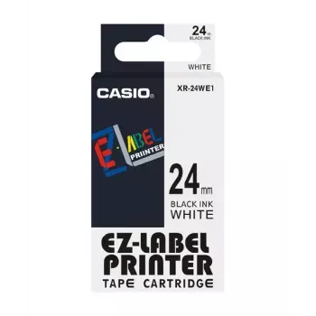 Label-making tape Casio XR-24WE1 Black on white