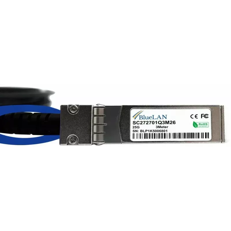BlueOptics XXVDACBL2M-BL InfiniBand/fibre optic cable 2 m SFP28 Black