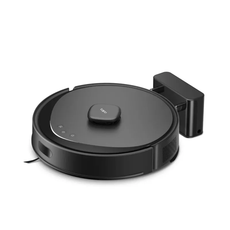 TP-Link Tapo Robot Vacuum Cleaner, Bagless, Black, Round, Charging, 55 dB, 0.3 L